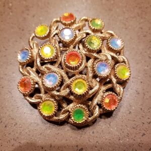 Vintage Sarah Coventry "Moon Lites" Brooch